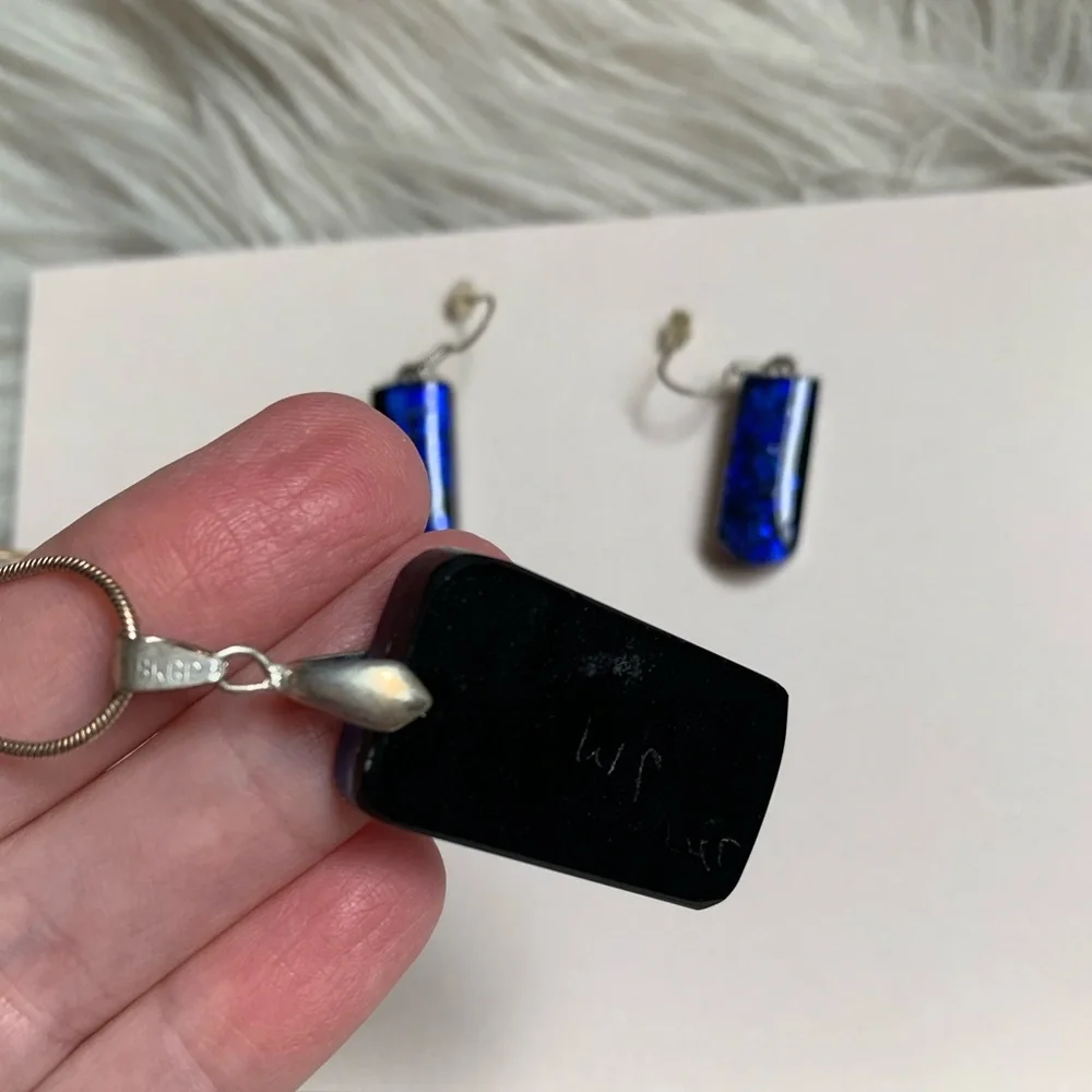 Elegant Blue Jewelry Set - Picture 9 of 14